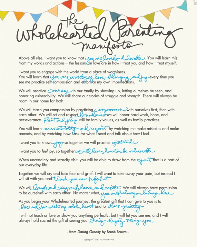 brene brown parenting